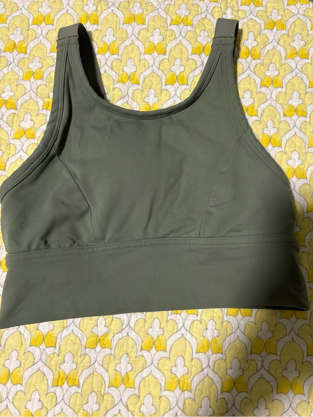 Aerie Olive Green High Neck Sports Bra